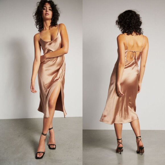 Dynamite Open Back Midi Slip Dress - Picture 1 of 6